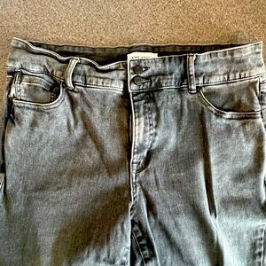 Lane Bryant gray hi rise skinny jeans